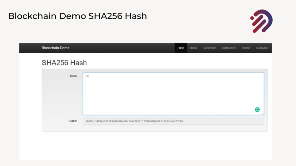 Blockchain Demo Sha256